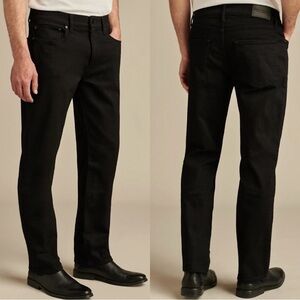 Lucky Brand Black Denim Jeans Grunge Straight 33x32 Grunge Classic Streetwear